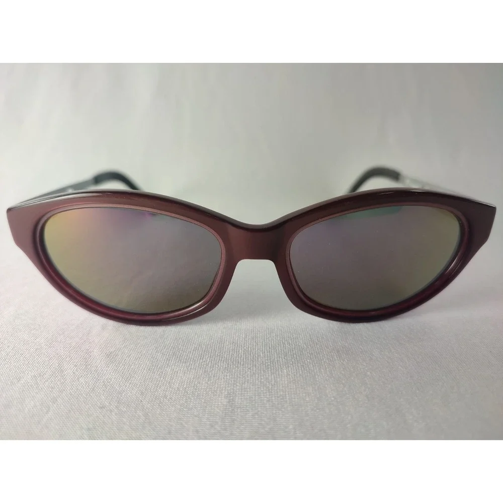 Vintage Jean Paul Gaultier 58-7204 Burgundy Purple‎ Mirror Sunglasses Japan Mint